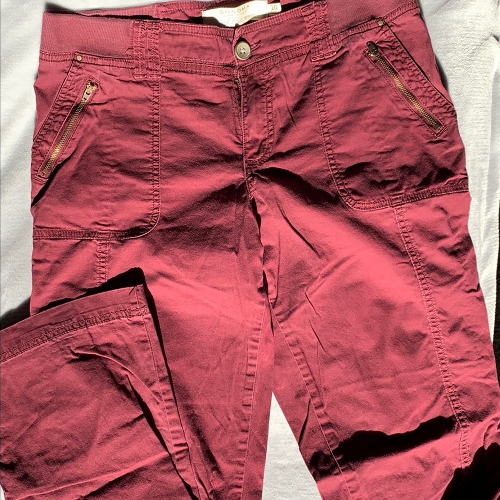 Maroon Pants